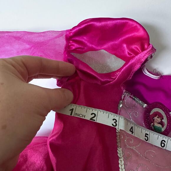 Disney Princess Ariel Dress Up Gown - Size 5 - Pink - Picture 6 of 10